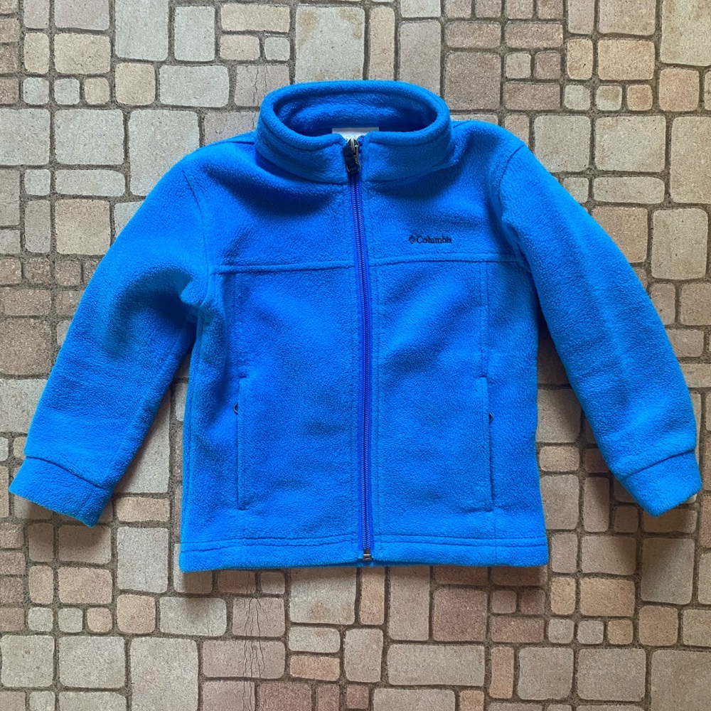 Columbia blue zip up fleece boys